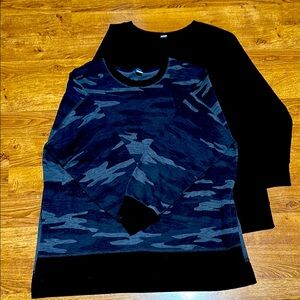 Old Navy Crewneck Tunic Sweatshirts Lot of 2